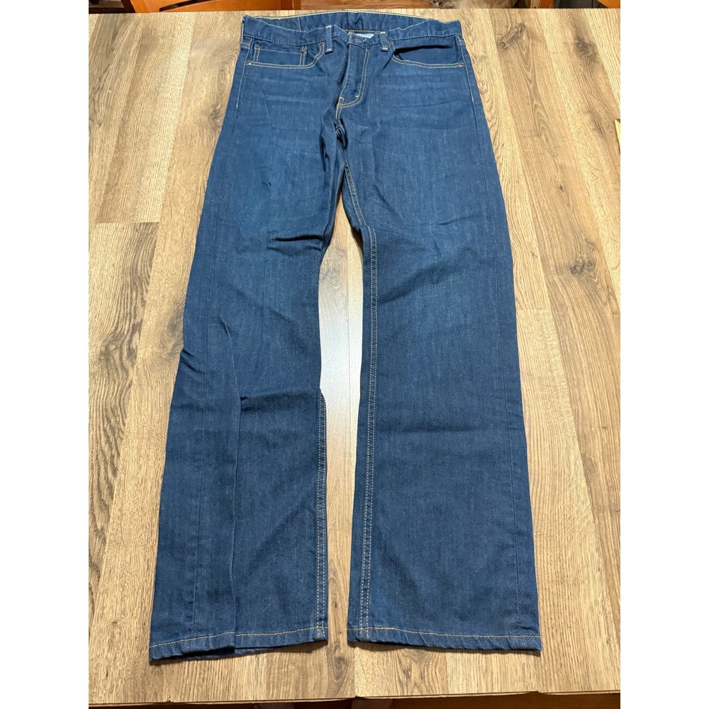 Levi Strauss & Co Jeans Men 34 Blue Jeans Denim Straight Leg Pockets Dark Wash